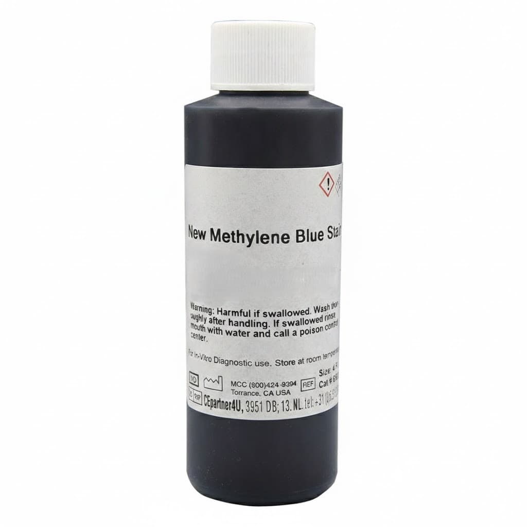 New Methylene Blue N Stain Solution for Reticulocytes, 500 ml - Each - Image 1