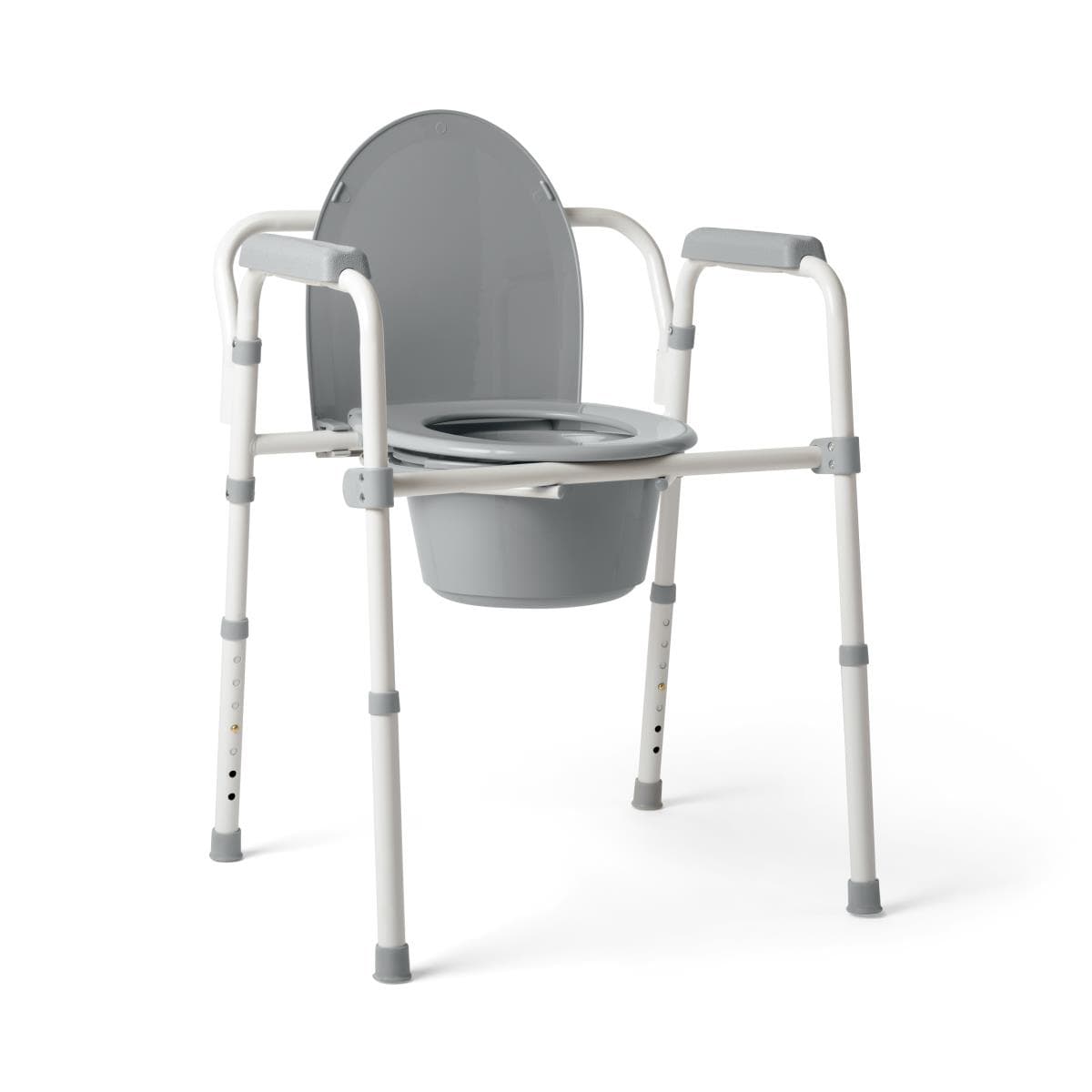 Medline Standard Steel 3 in 1 Folding Commodes - Image 2