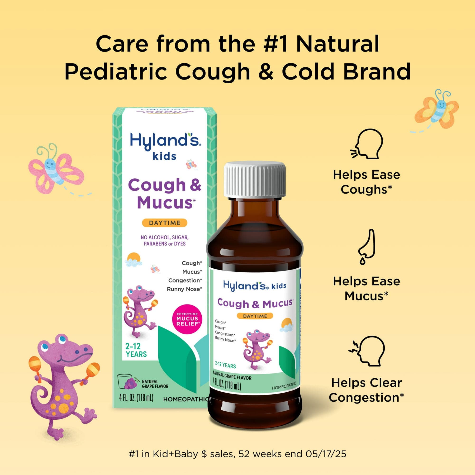 Hyland's Naturals Kids Cough & Mucus, Day, 4 oz - Each - Image 2