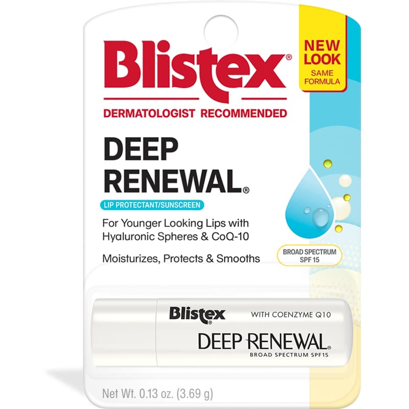 Blistex Deep Renewal Lip Balm with Sunscreen, 0.13 - Carton of 12 - Image 1