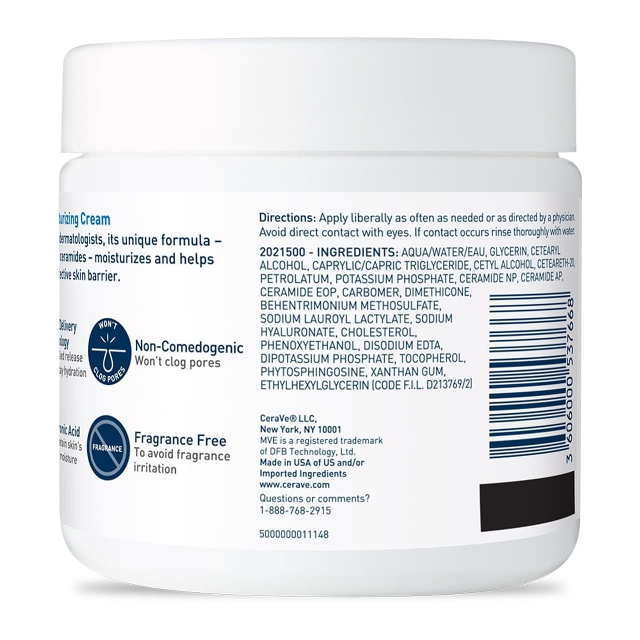 CeraVe Moisturizing Cream, 16 oz - Image 2