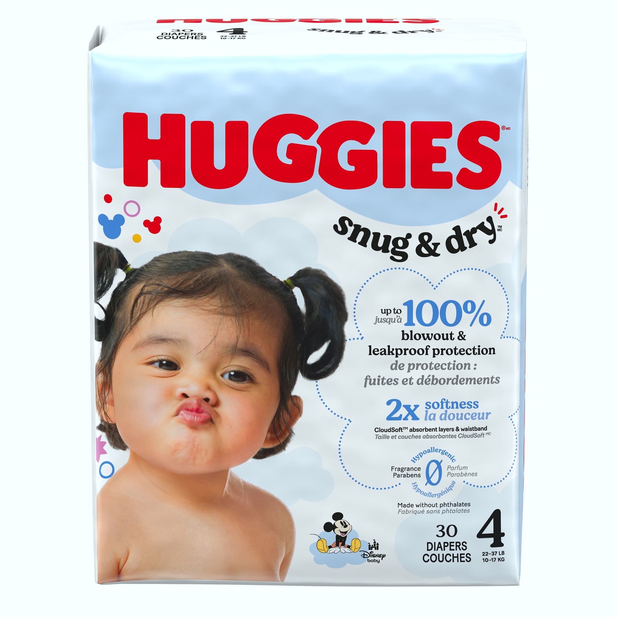 Huggies Snug And Dry Baby Diapers, Size 4 - Carton of 120 - Image 1