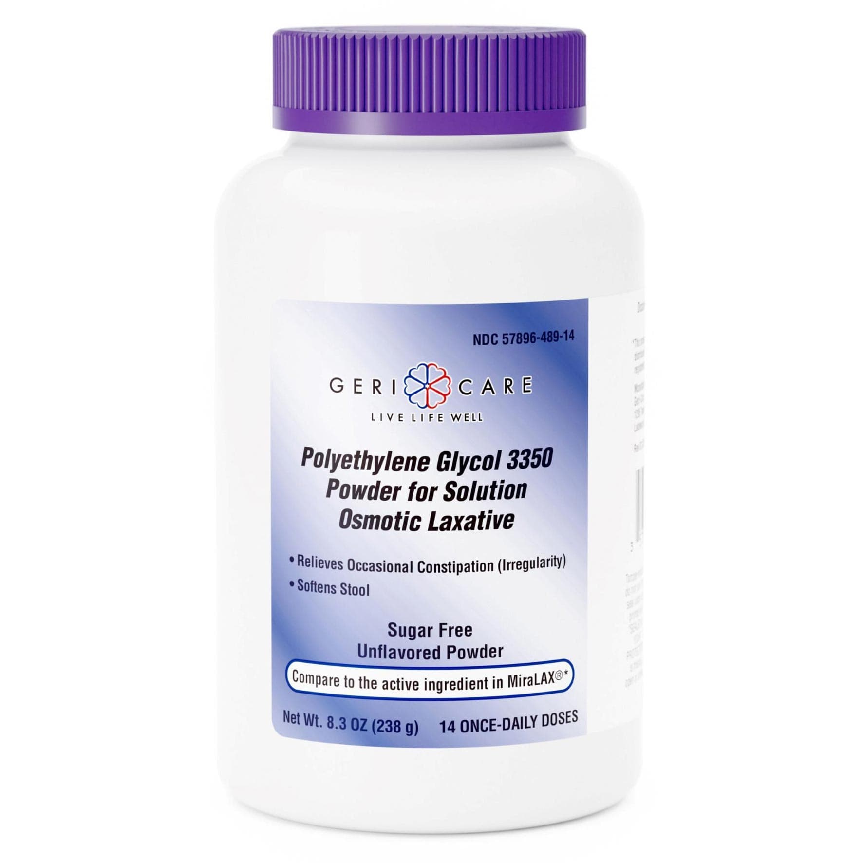 Geri-Care Polyethylene Glycol 3350 Laxative, 8.3 oz - 1 Bottle - Image 1