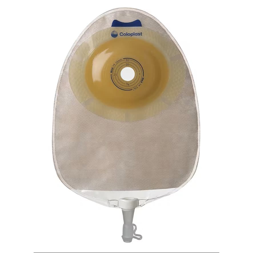 SenSura 1-Piece Xpro Flat MAXI Urostomy Pouch, 22 mm Stoma, Pre-Cut, Opaque - Box of 10 - Image 1