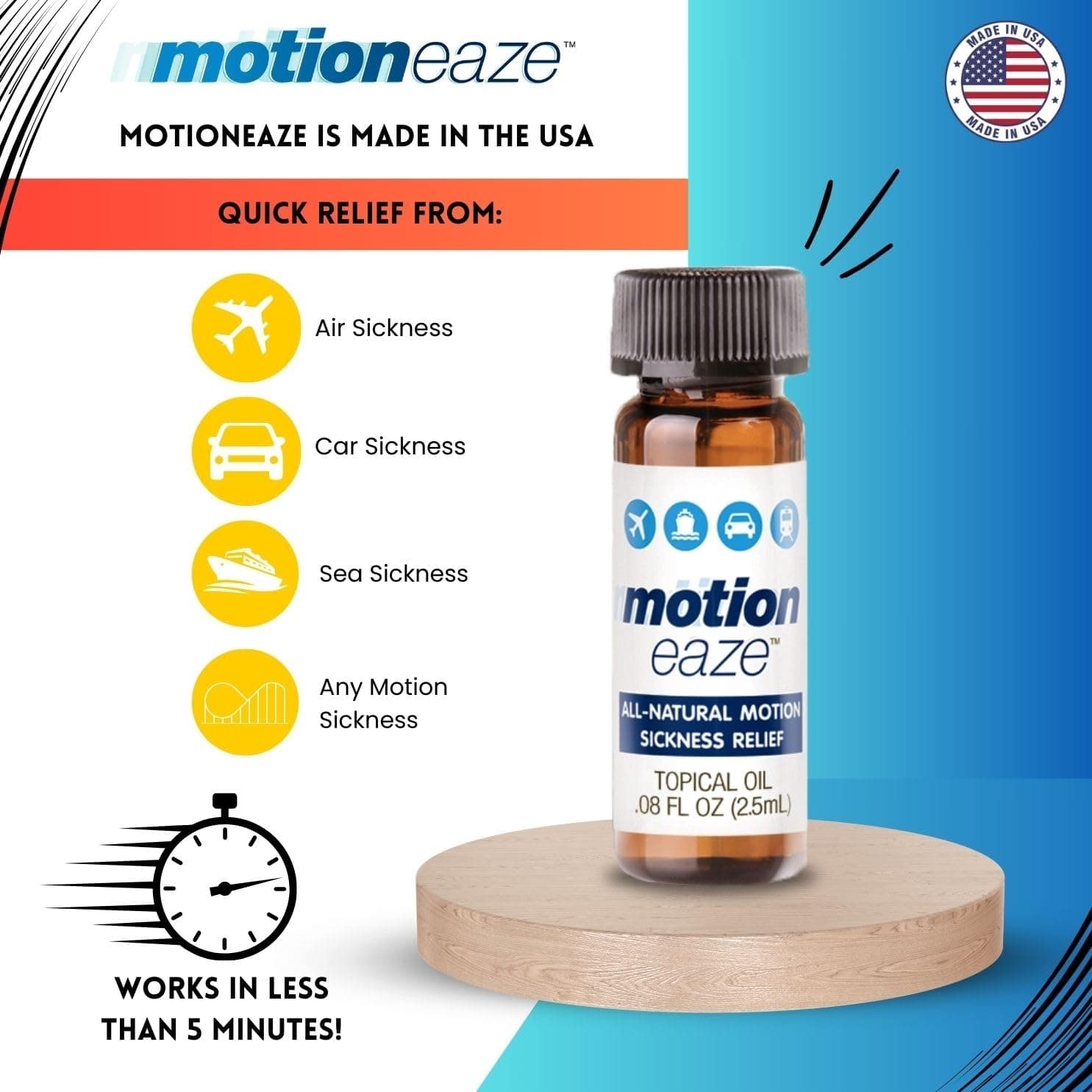 MotionEaze Motion Sickness Relief Drops, 2.5 ml - Image 2