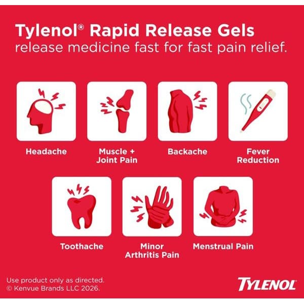 Tylenol Extra Strength Rapid Release Gels - Image 2