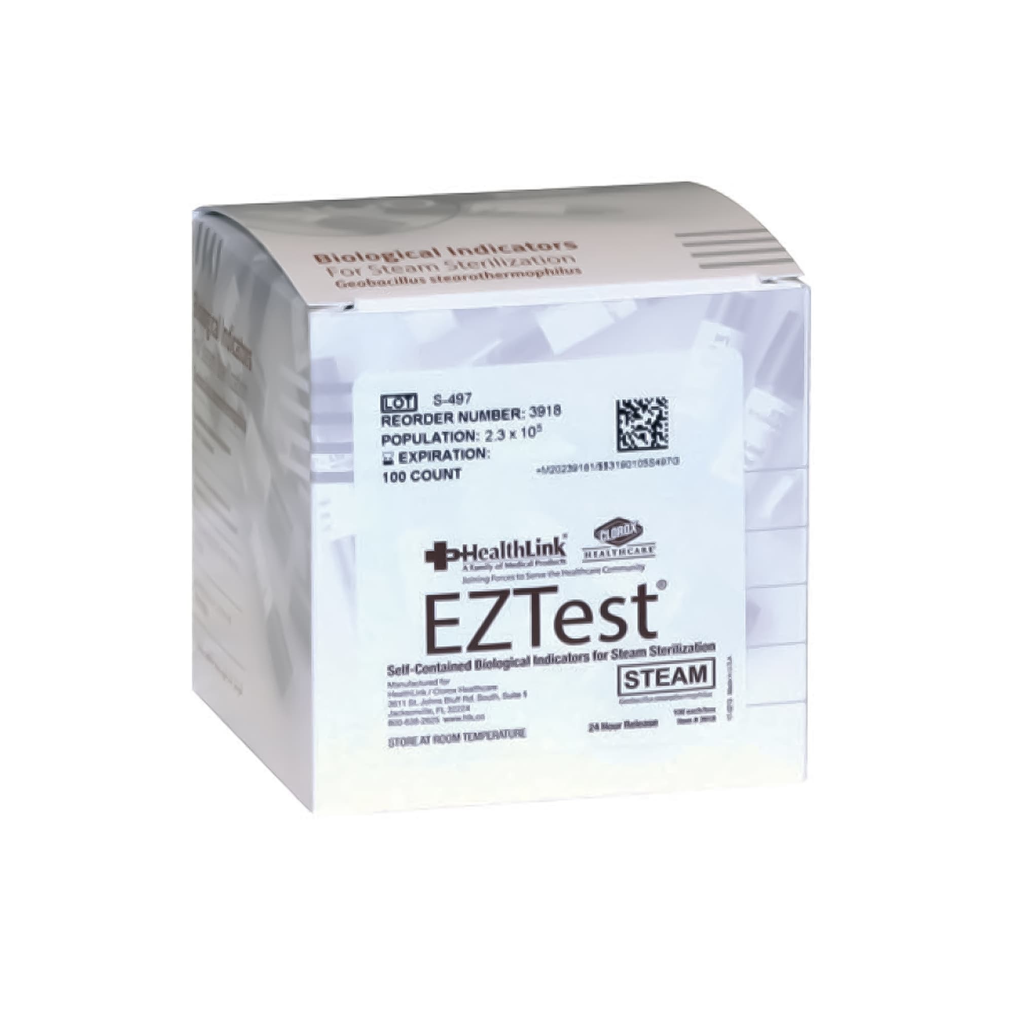 EZTest Sterilization Biological Indicator Vial, Class 1 - Package of 25 - Image 2