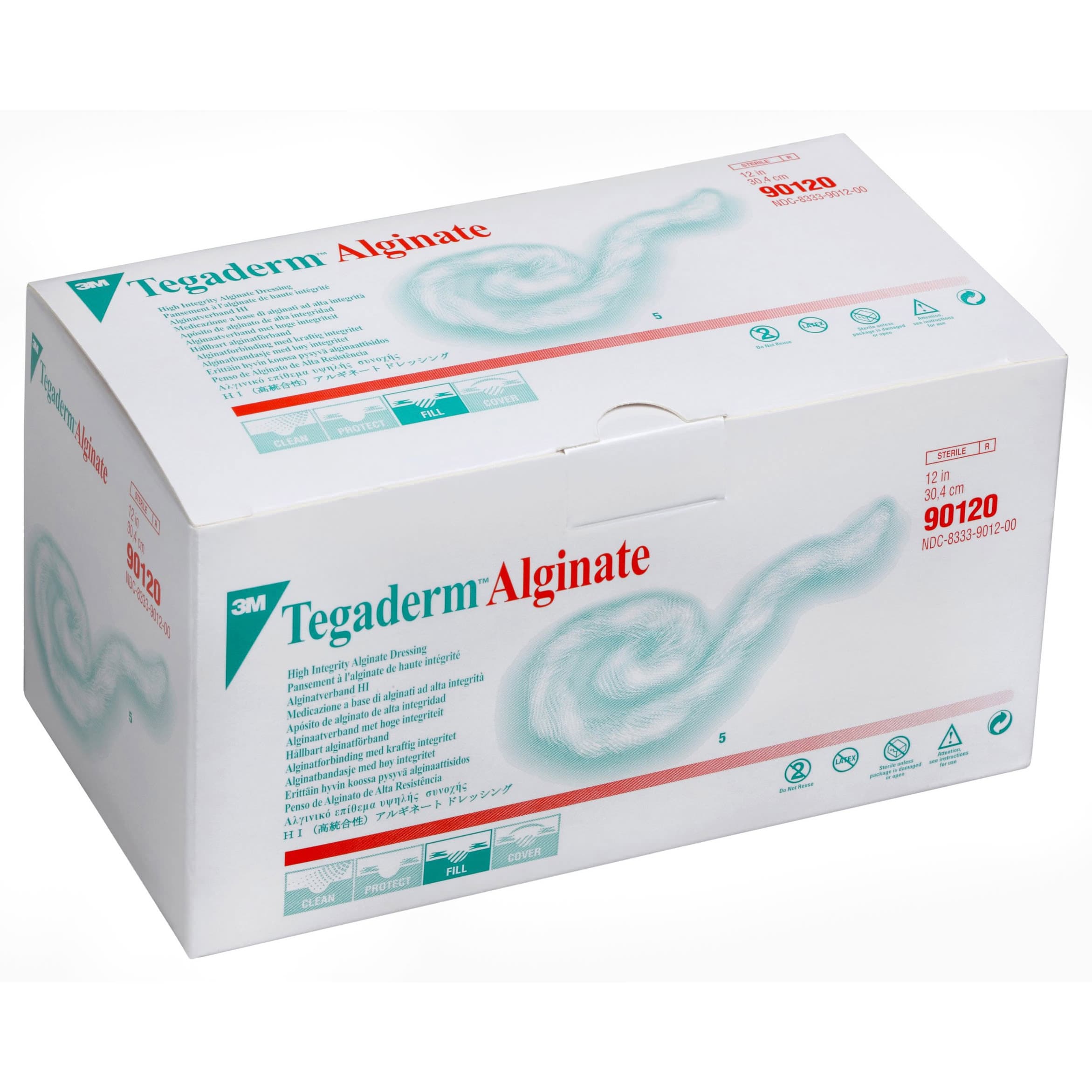 3M Tegaderm High Integrity Alginate Dressing 12" Rope - Box of 5 - Image 1