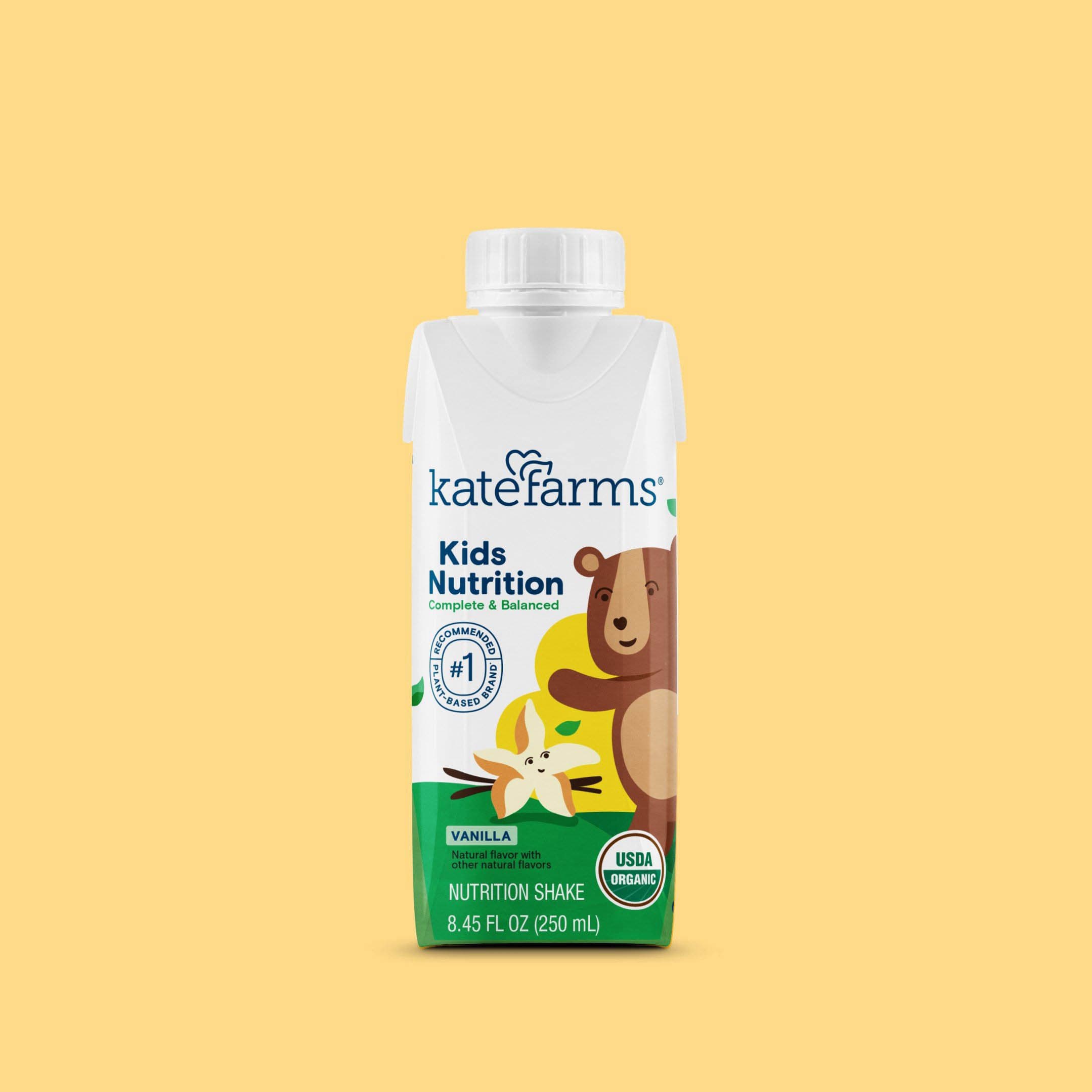 Kate Farms Kid's Complete And Balanced Nutrition Shake, Vanila, 8.45 oz - Each - Image 1