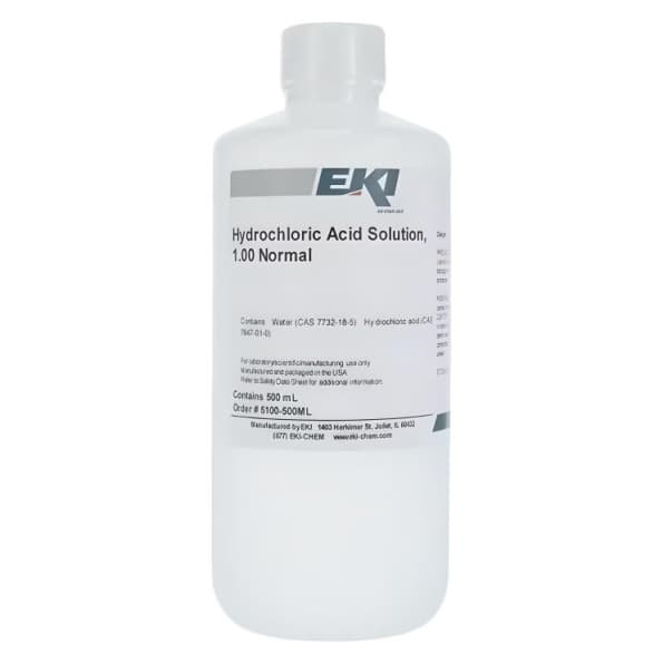 Chemistry Reagent Hydrochloric Acid, 6.0 N - Image 1