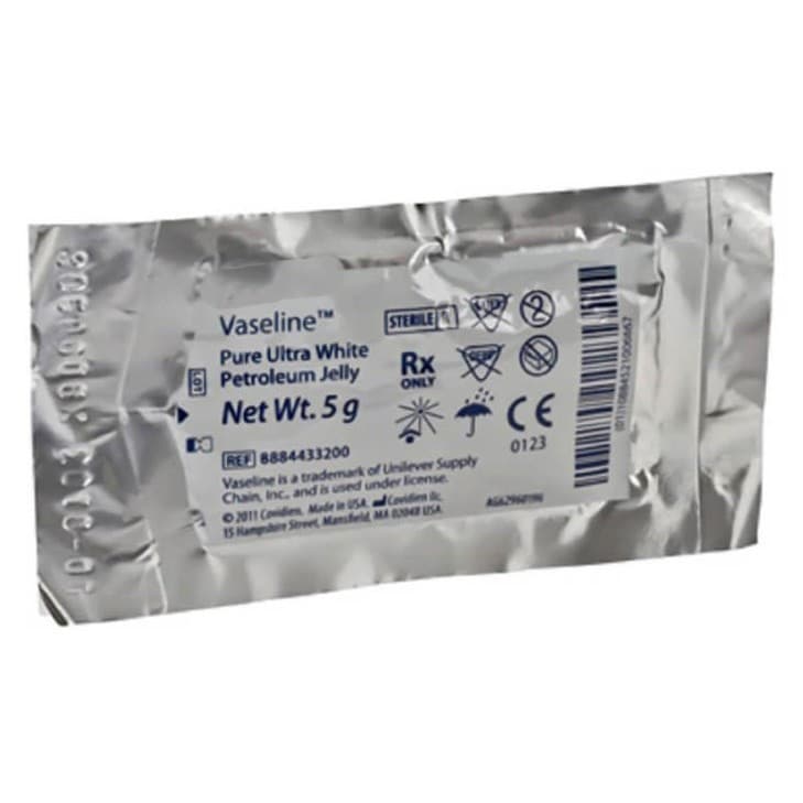 Cardinal Health Vaseline Pure Ultra White Petroleum Jelly, 5 Gram - Each - Image 1