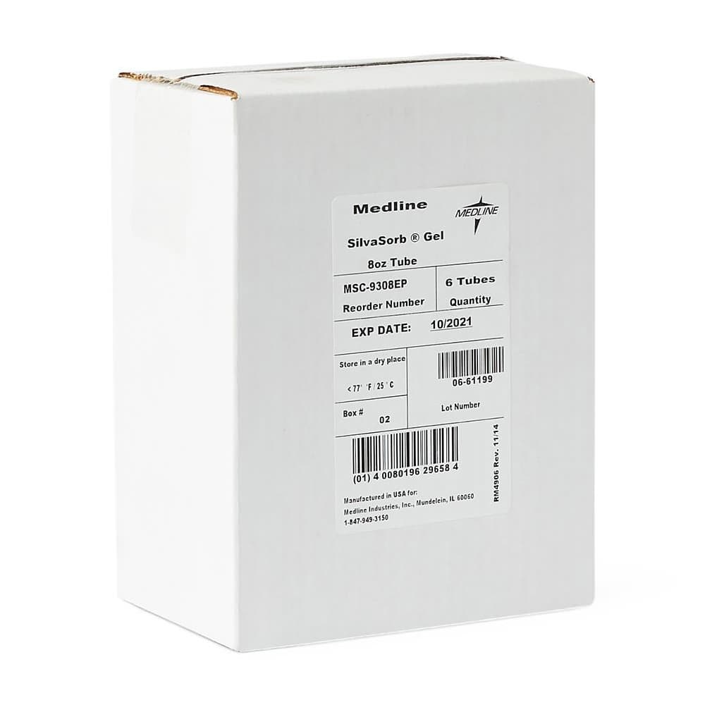 Silvasorb Silver Antimicrobial Wound Gel, 8 oz - Case of 6 - Image 1