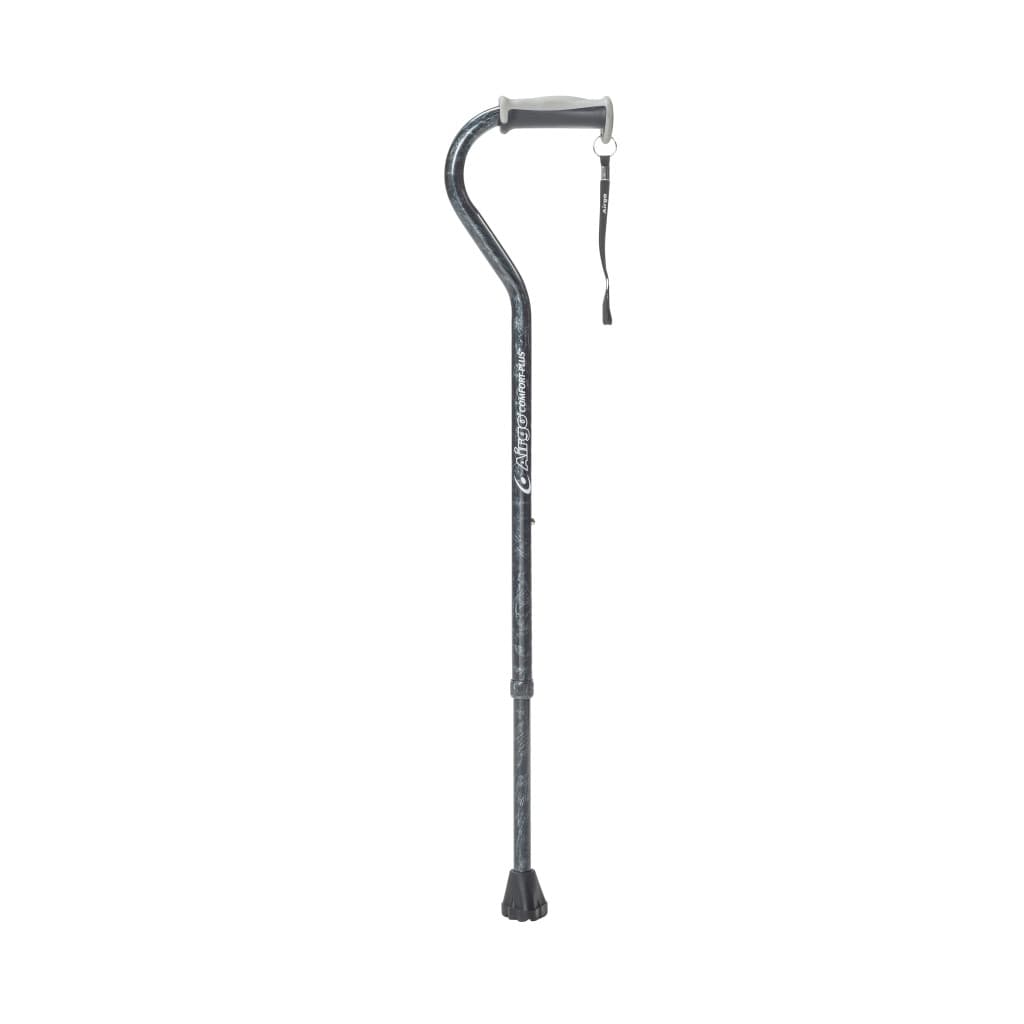 Drive Airgo Comfort-Plus Aluminum Cane, Offset Handle, Graphite - Each - Image 1