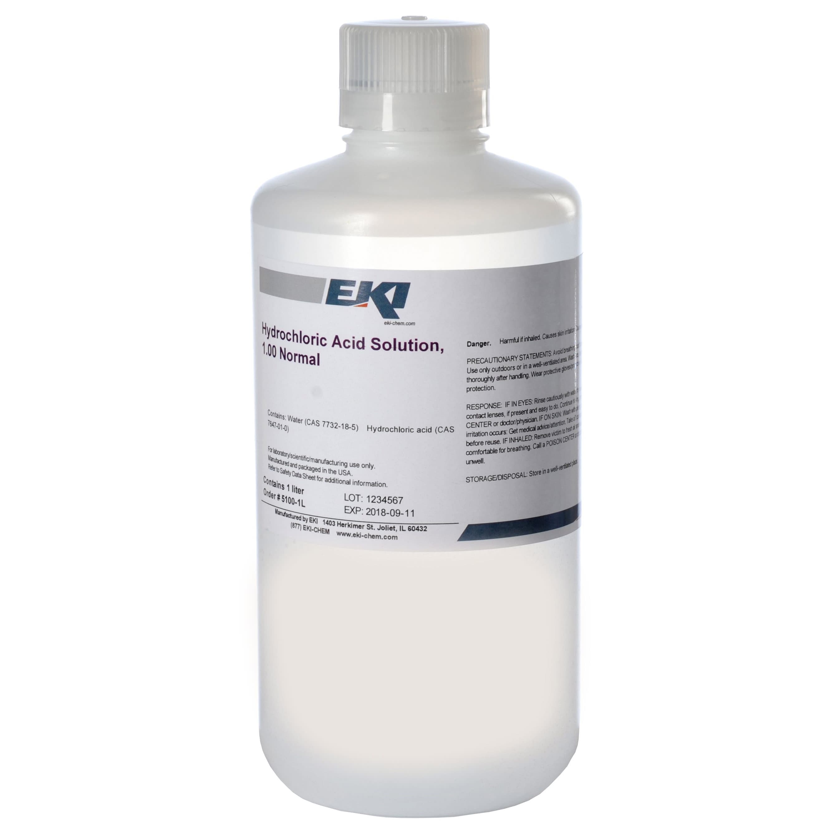 Chemistry Reagent Hydrochloric Acid 1.0 N - Image 1