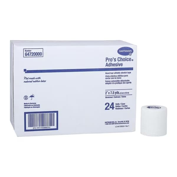 Hartmann Pro's Choice Adhesive Stretch Athletic Tape, 2 Inch x 7.5 Yard - Case of 24 - Image 1