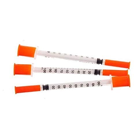 Comfort Point Lo-Dose Standard Insulin Syringe with Attached Needle, 30 Gauge, 5/16 Inch - Box of 100 - Image 1