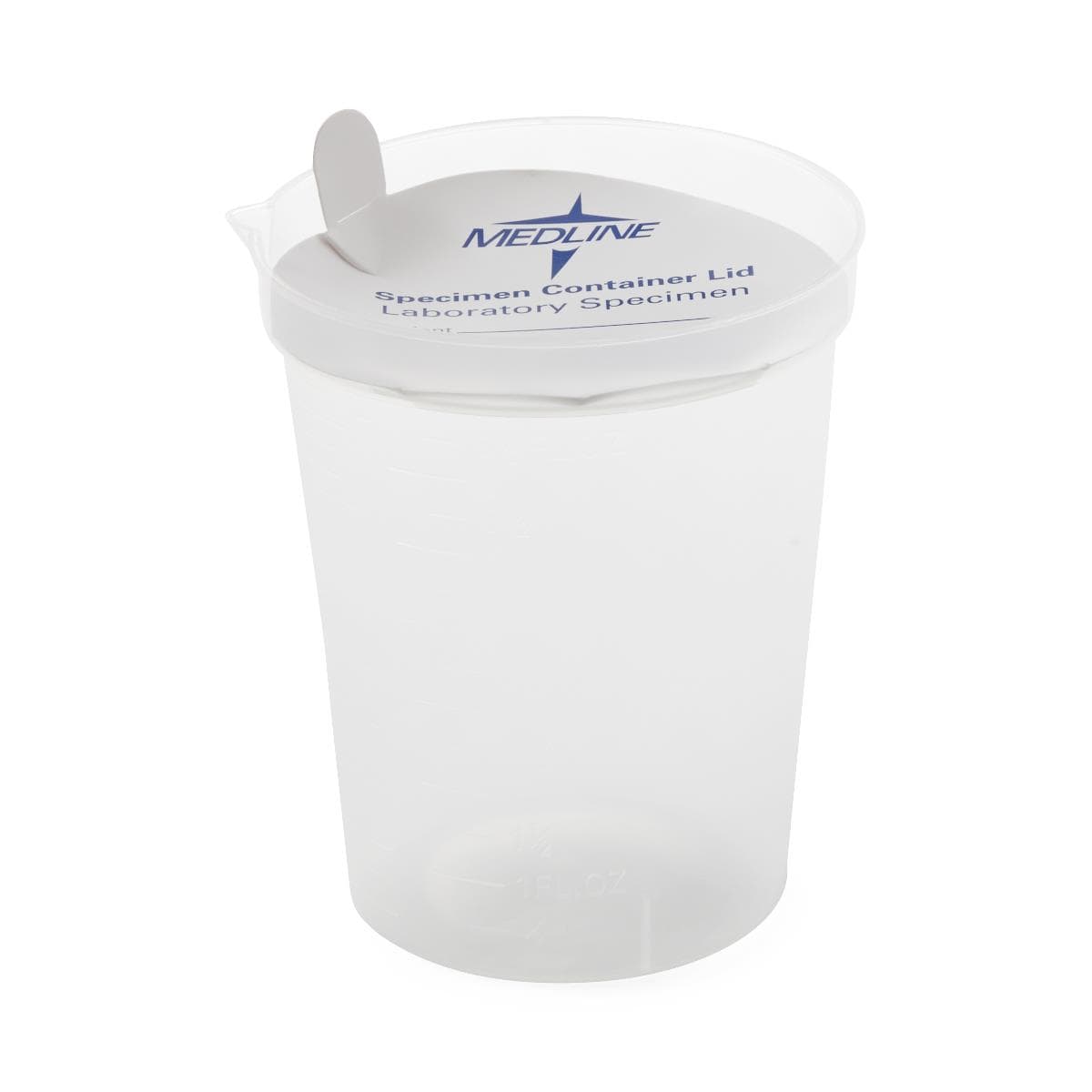 Medline Deluxe Urinalysis Container, with Lid - Case of 500 - Image 1