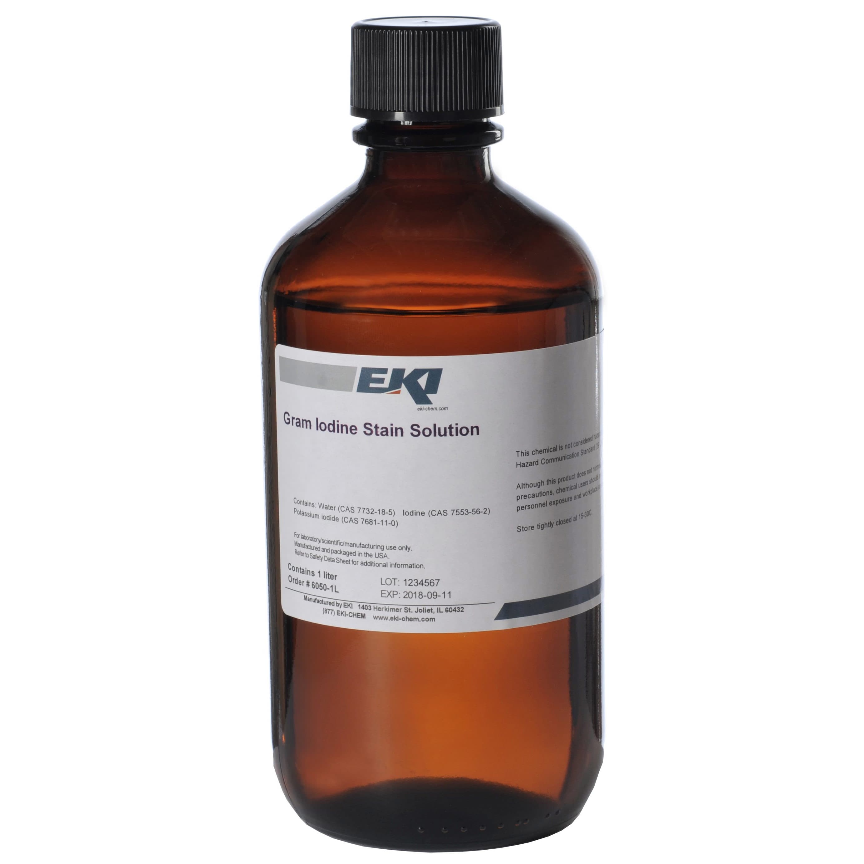 Gram Iodine Stain Solution, 1 Liter - Each - Image 1