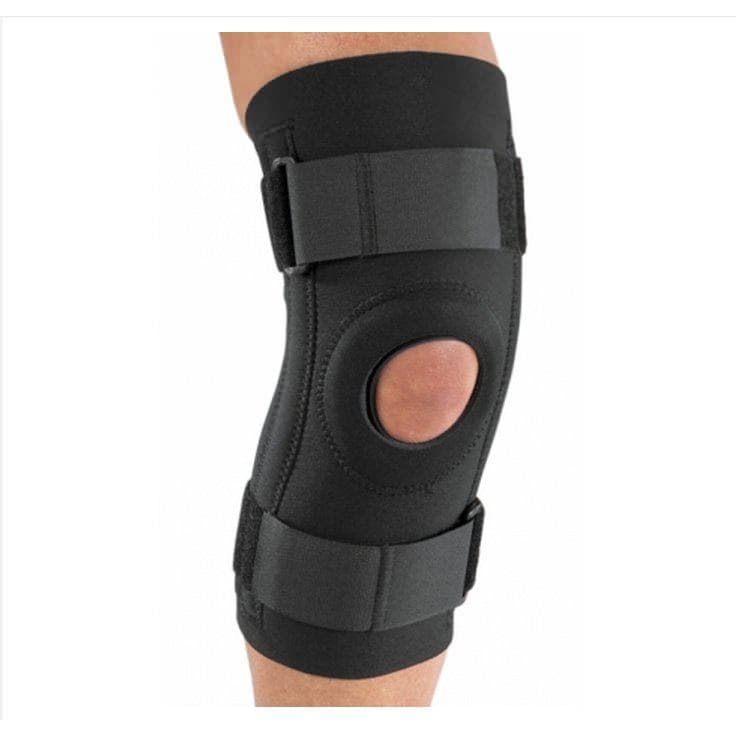 ProCare Stabilized Knee Support Open Patella Black, Left or Right Knee, Large - Each - Image 1