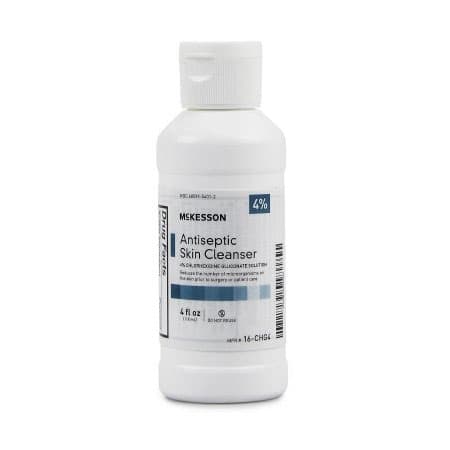 McKesson Antiseptic Skin Cleanser Flip-Top Bottle, 4 oz - Case of 48 - Image 1