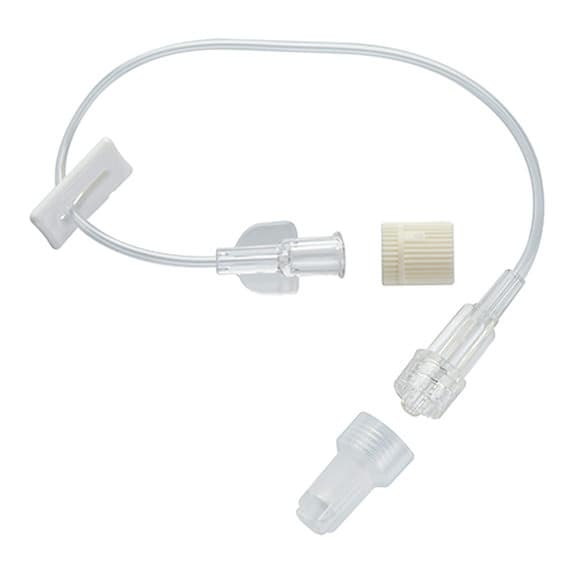 Codan IV Extension Set, Mini Bore, Female Luer Lock Connector, 0.4 mL, 8 Inch Tube - Case of 50 - Image 1