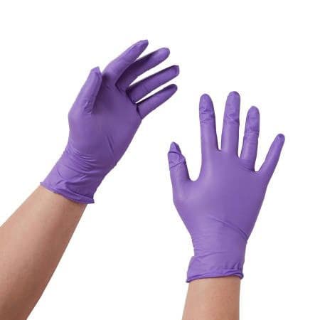 Halyard Purple Nitrile Powder Free Exam Gloves - Image 4