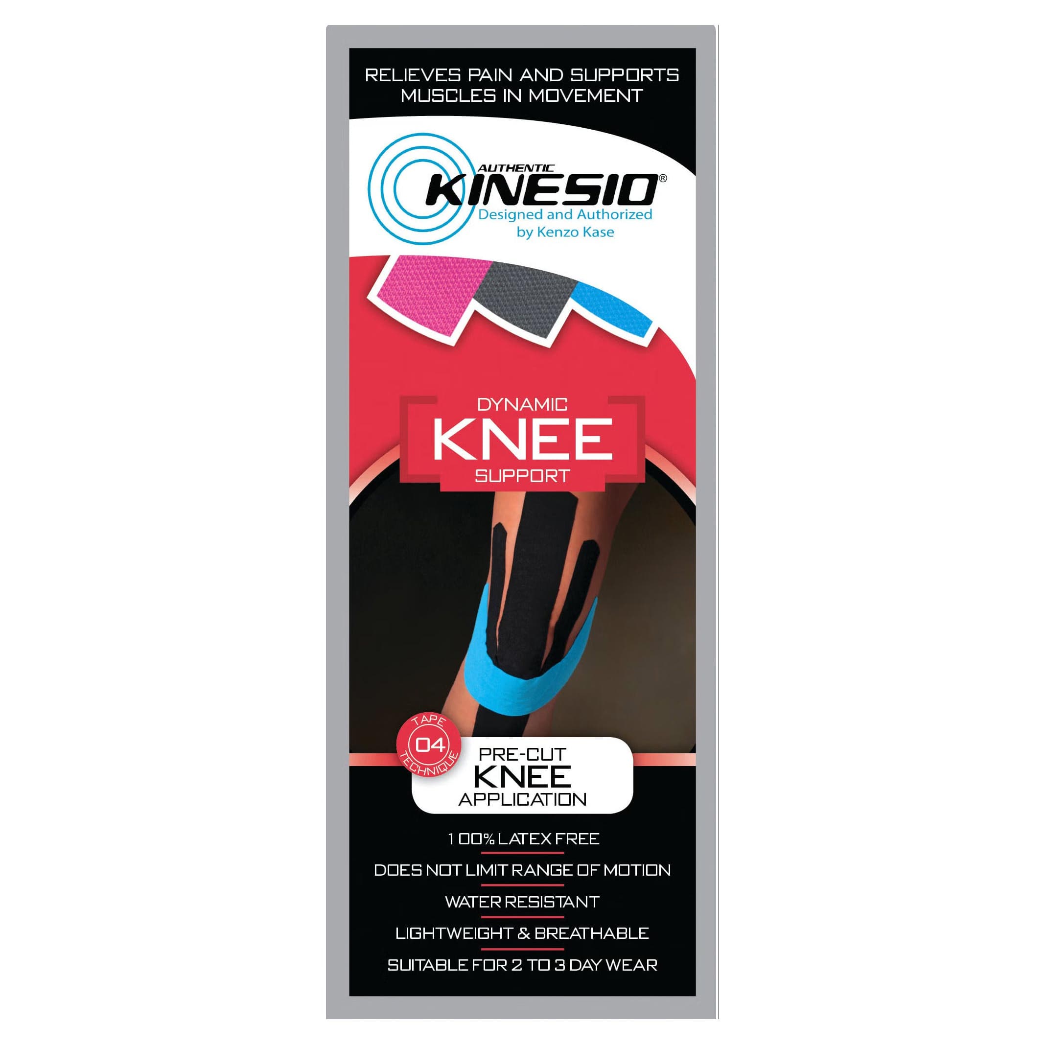 Kinesio Cotton Kinesiology Tape, Knee - Case of 20 - Image 1