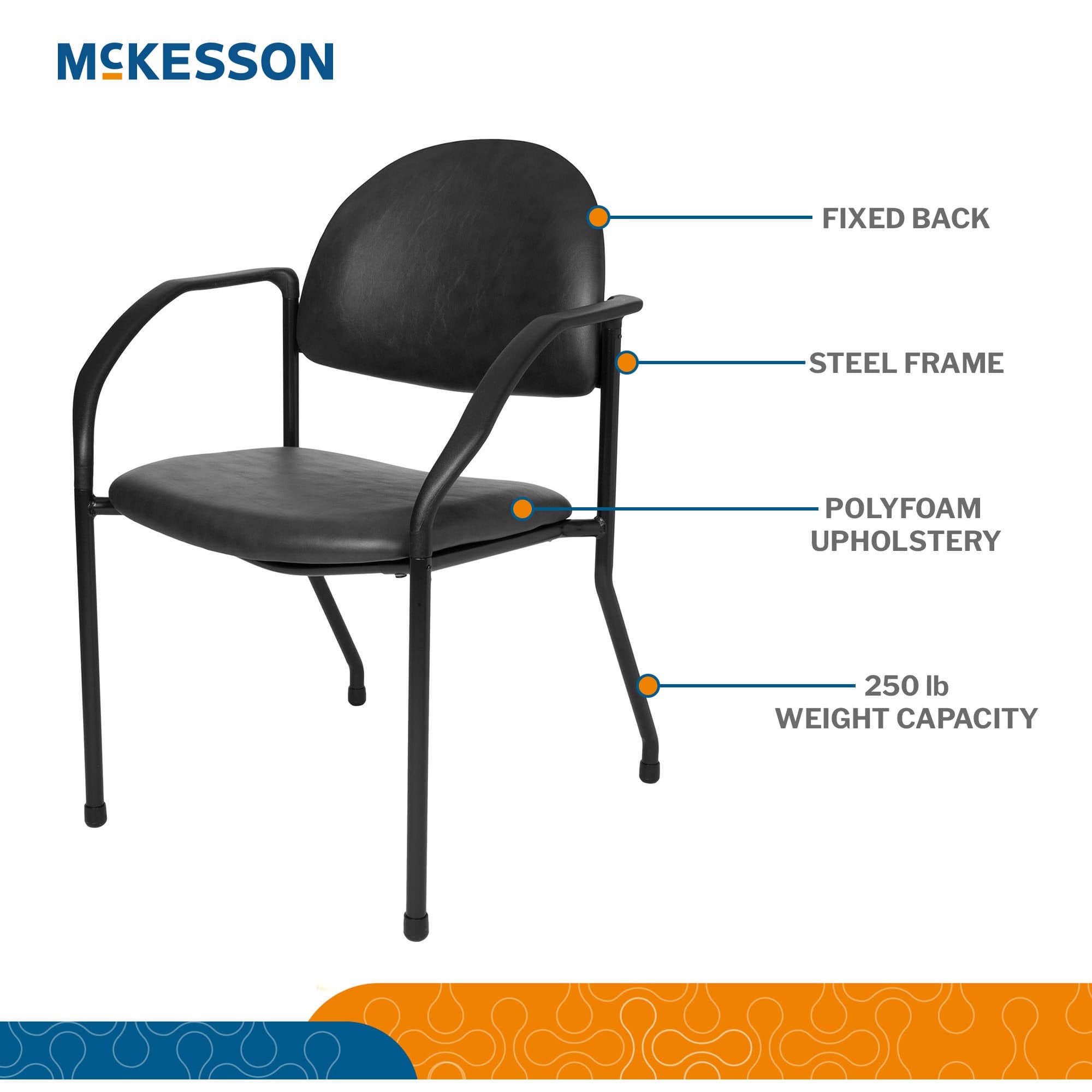 McKesson Side Chair with Fixed Back - Image 3