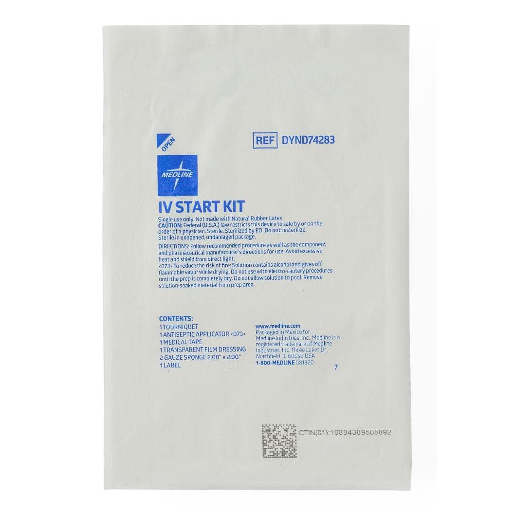 Medline Tegaderm Frame-Style IV Start Kit - Case of 100