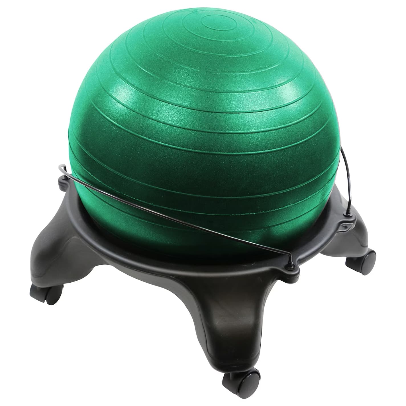 CanDo Ball Stool, Green Ball - Image 1