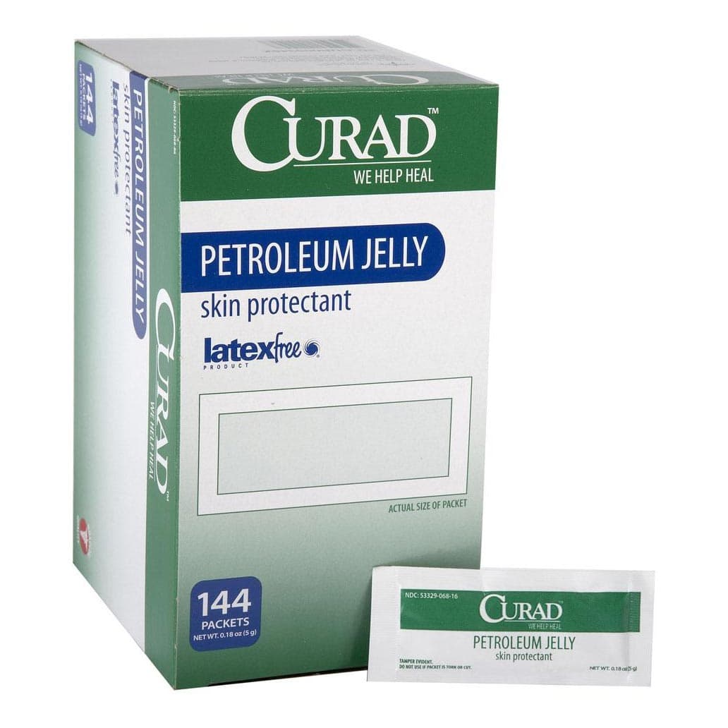 Curad White Petrolatum Jelly, 5 Gram, Individual Packet - Case of 864 - Image 1