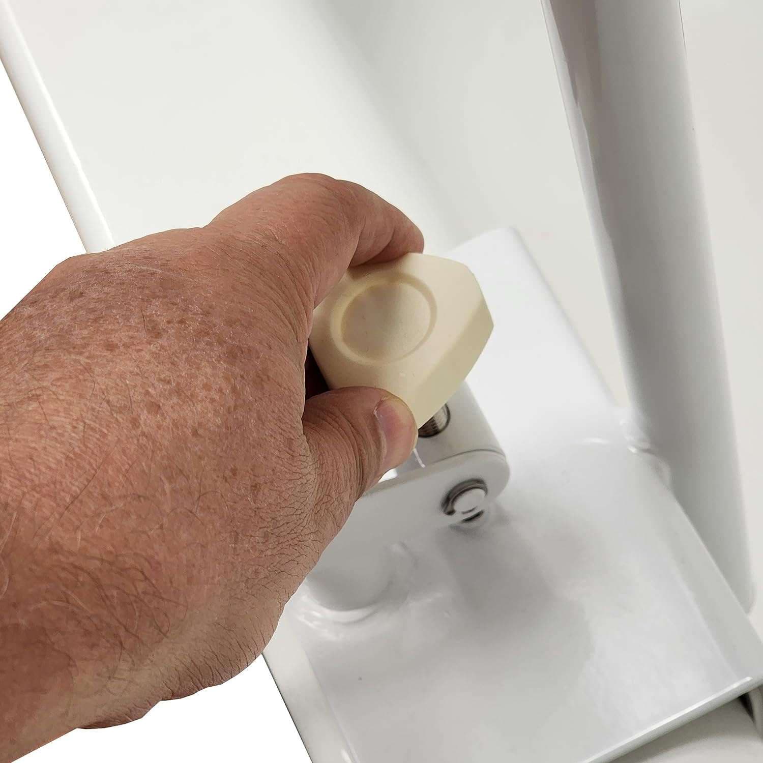 Carex White Bathtub Rail for Fiberglass Tubs and Clawfoot Tub - Image 6