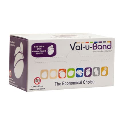 Val-u-Band Latex Free Exercise Band, 6 yard, Plum, Extra Heavy - Image 1
