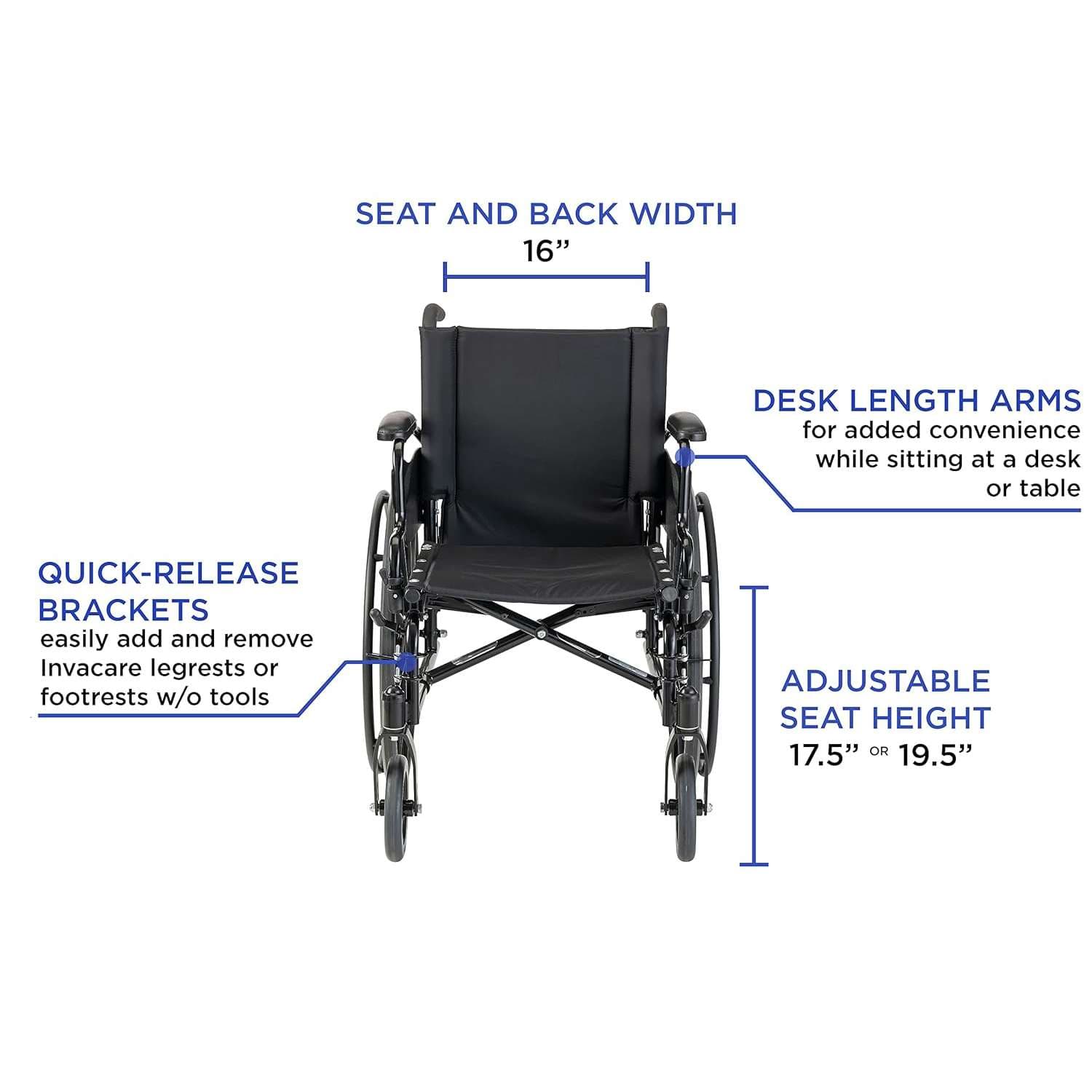 Invacare IVC 9000 XT Manual Wheelchair - Quick Ship - Image 3