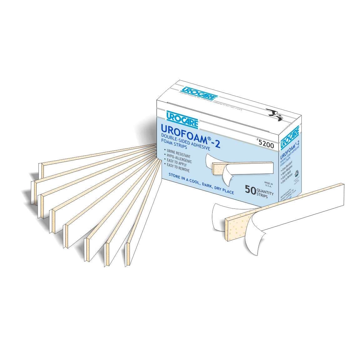 Urofoam Double-Sided Adhesive Foam Strips - Box of 50 - Image 1