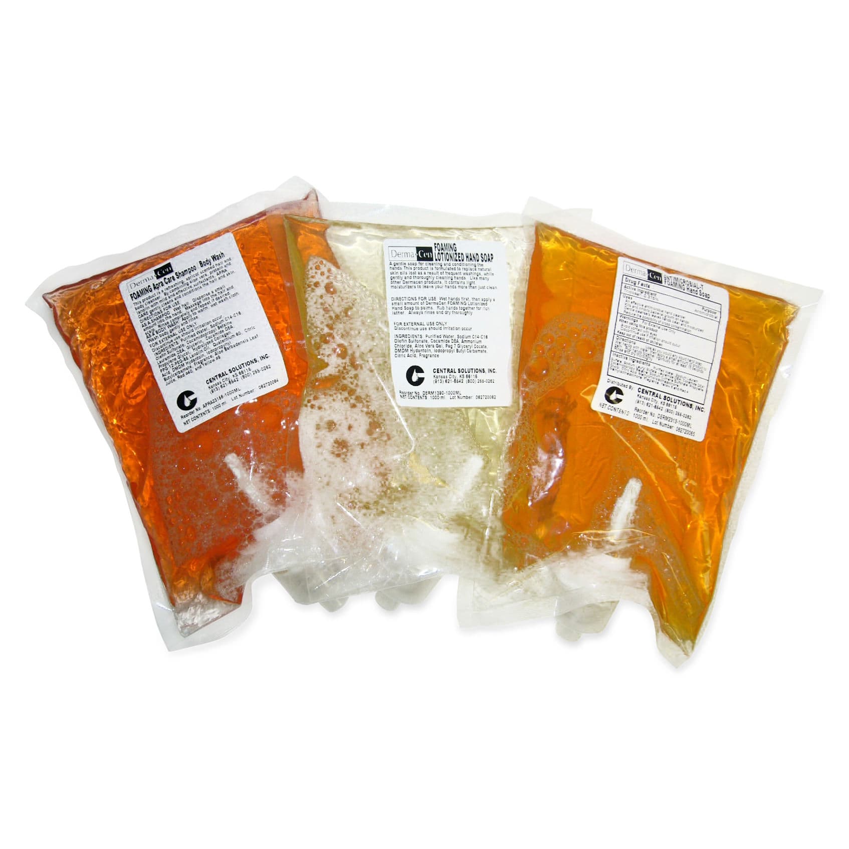 DermaCen Fresh Scent Foaming Soap, 1000 mL - Case of 4 - Image 1