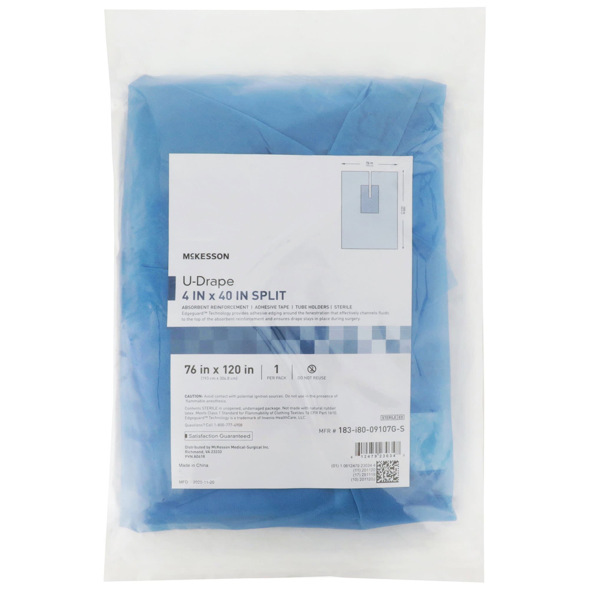 McKesson Blue Orthopedic Drape, 76 W x 120 L Inch - Case of 18 - Image 1