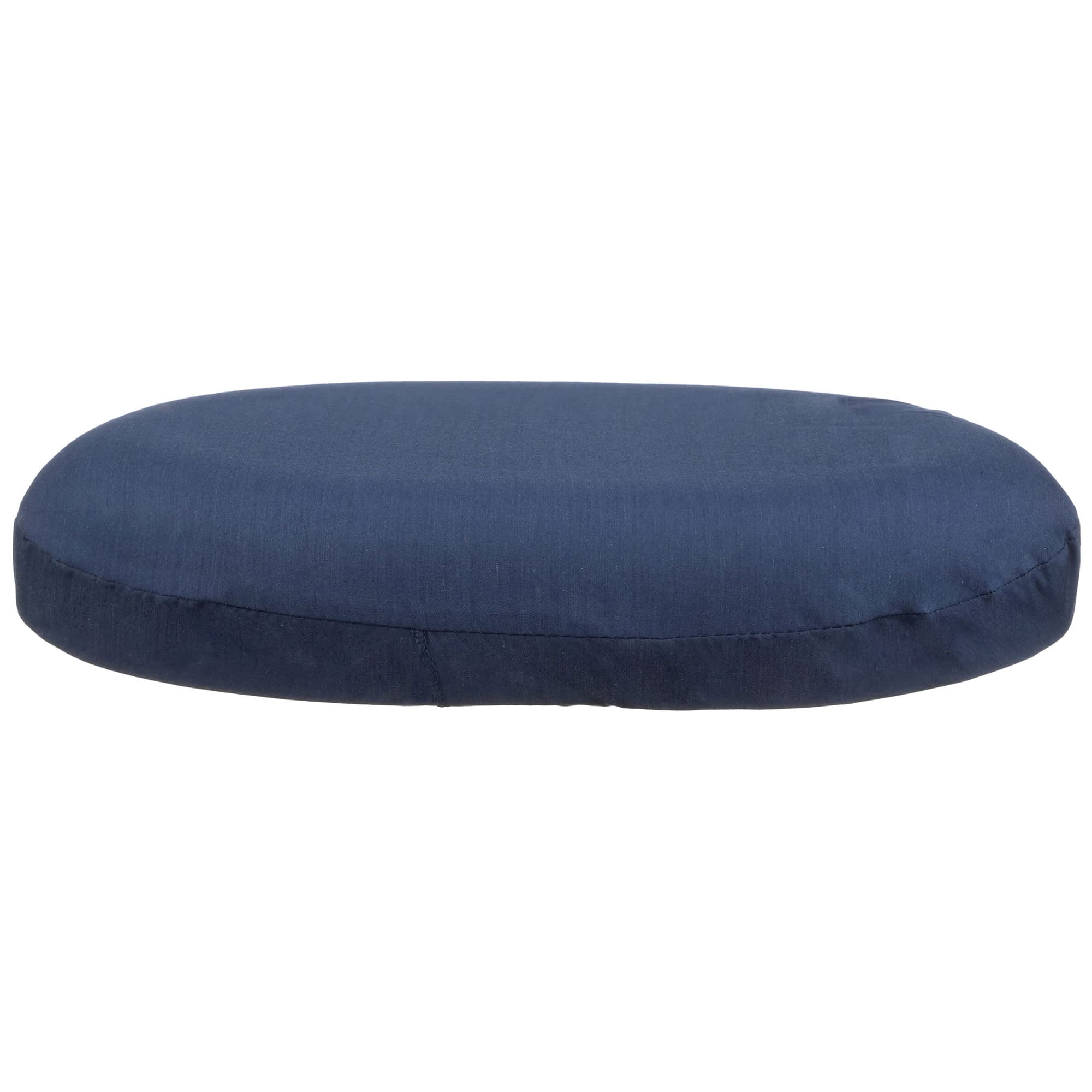 McKesson Donut Seat Cushion With Navy Cloth Cover, 16 Inch Diameter - Image 1