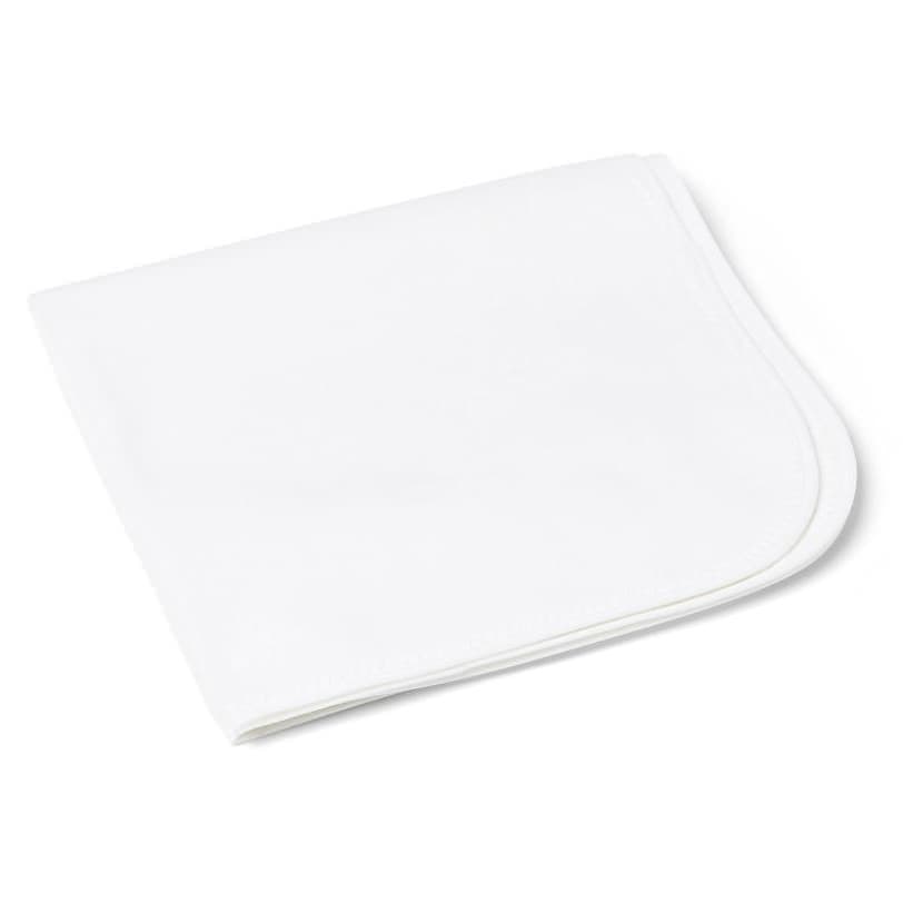 Medline Bleached Blended Mattress Pad, 17" × 18" - Dozen of 12 - Image 1