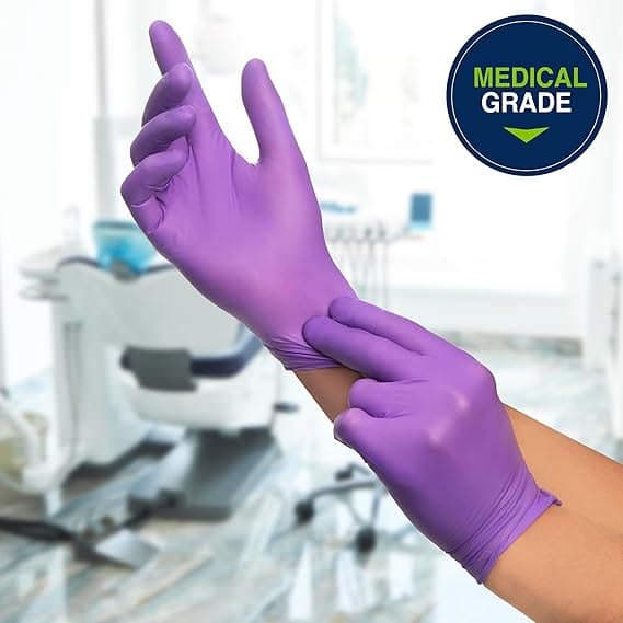 Halyard Purple Nitrile Sterile Exam Gloves, Single - Image 3
