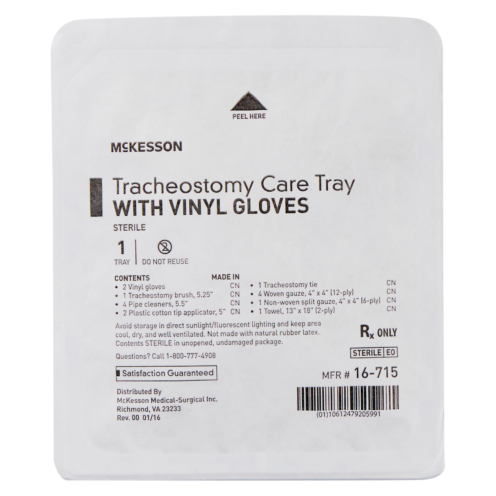 McKesson Tracheostomy Care Tray, Sterile - Image 1