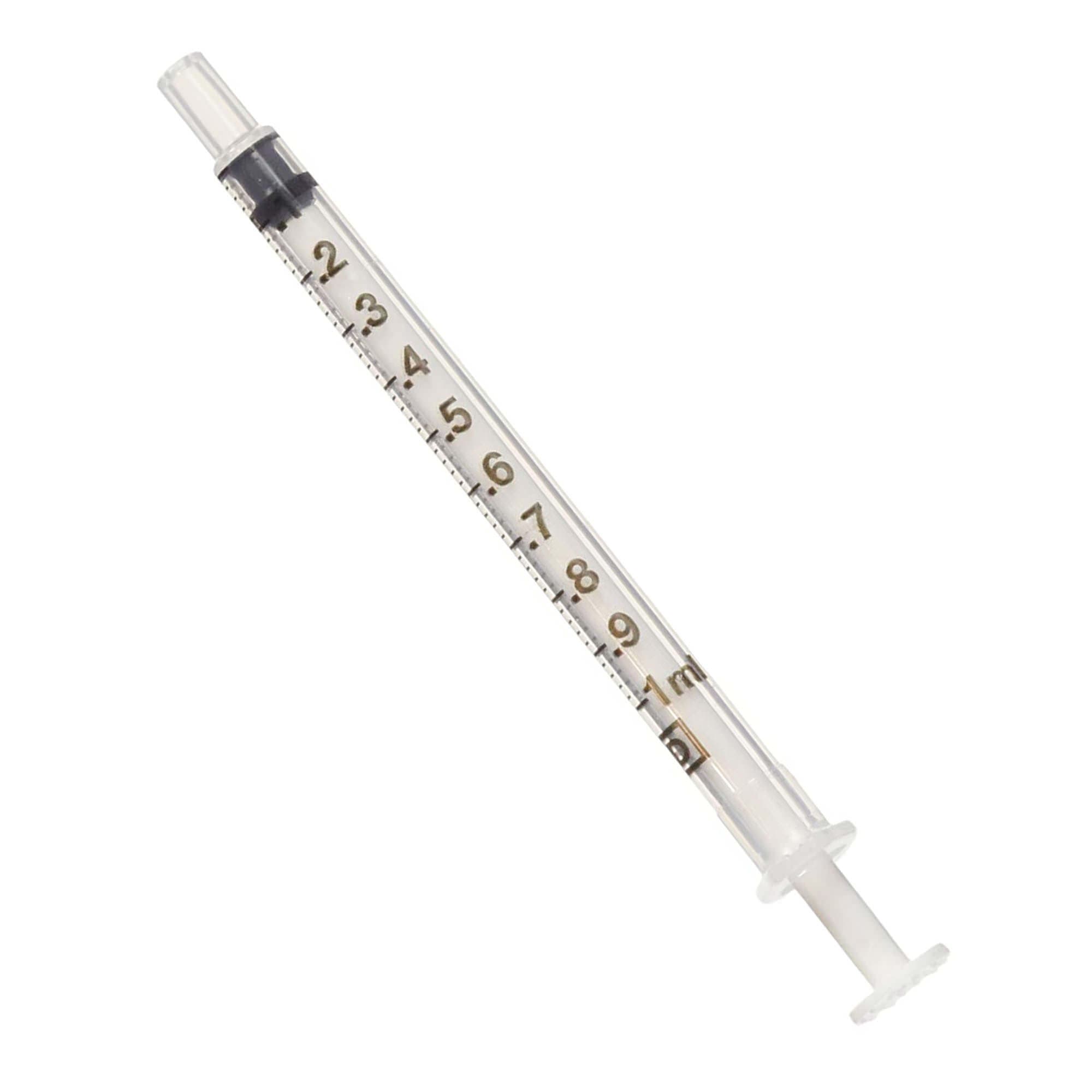 BD Oral Syringe with Tip Cap, Clear, 1 ml - Case of 500 - Image 1