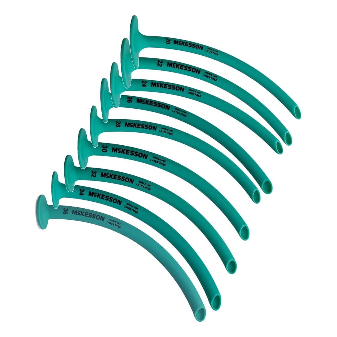 McKesson Nasopharyngeal Airway Green Sterile - Image 1