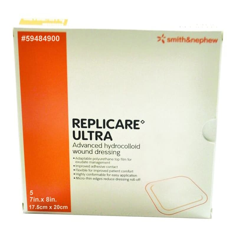 Replicare Ultra Advanced Hydrocolloid Dressing, 7 x 8 Inch - Case of 30 - Image 1