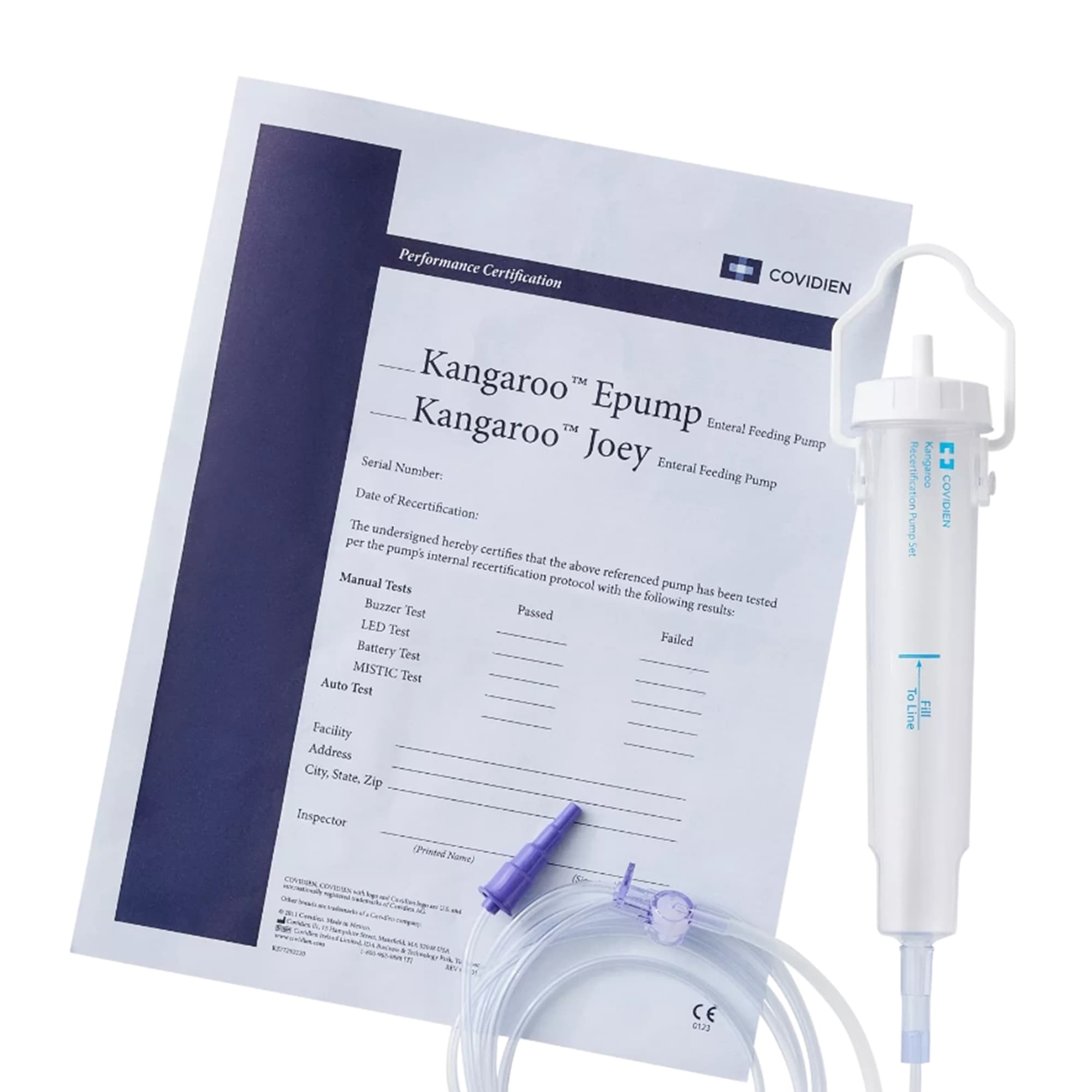 Kangaroo ePump Enteral Burette Recertification Pump Bag Set