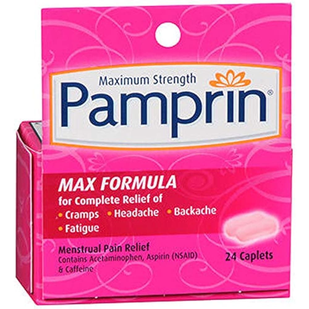 Pamprin Max Formula Caplets - Pack of 24