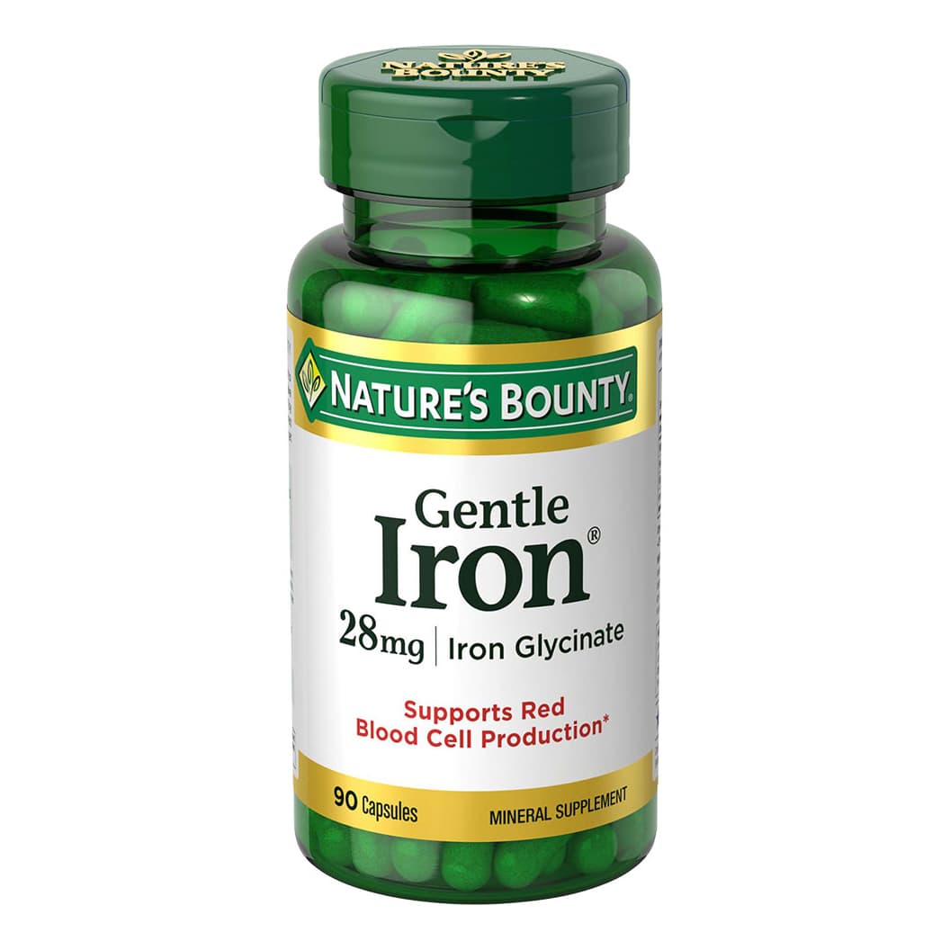 Nature's Bounty Gentle Iron, 28 mg - Bottle of 90 - Image 1