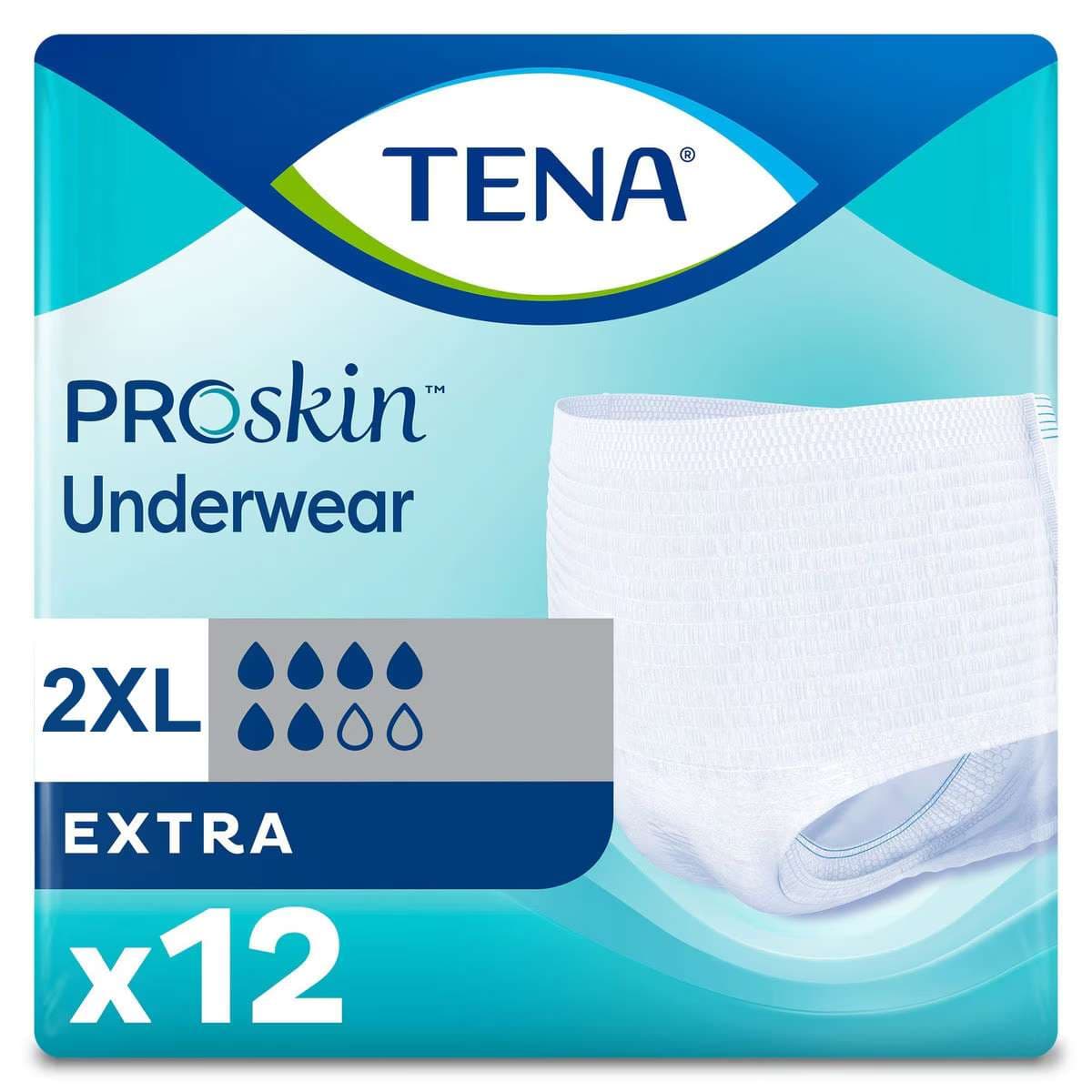 TENA Extra Protective Underwear 2XL - Package of 12 - Image 1