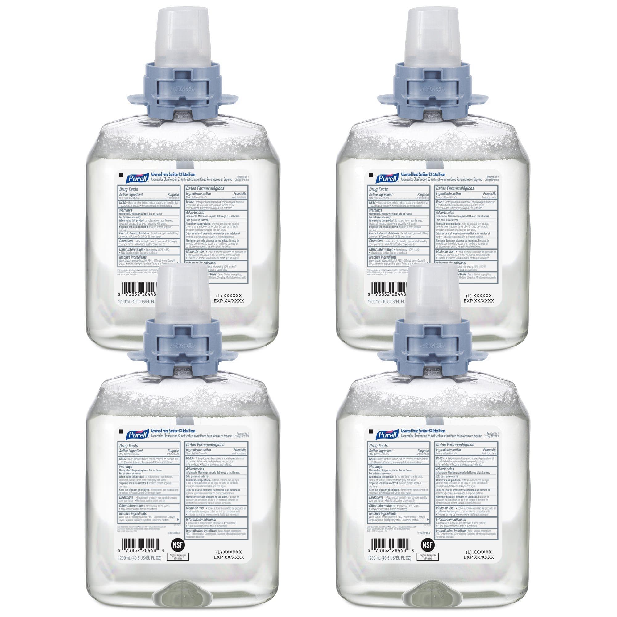 Purrell Advanced E3 Rated Hand Sanitizer Foam, 1200mL - Case of 4 - Image 2