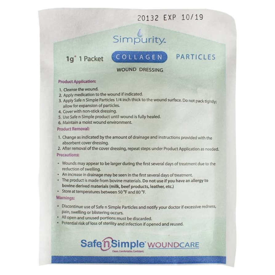 Simpurity Collagen Wound Dressing Powder, 1 Gram - Image 1